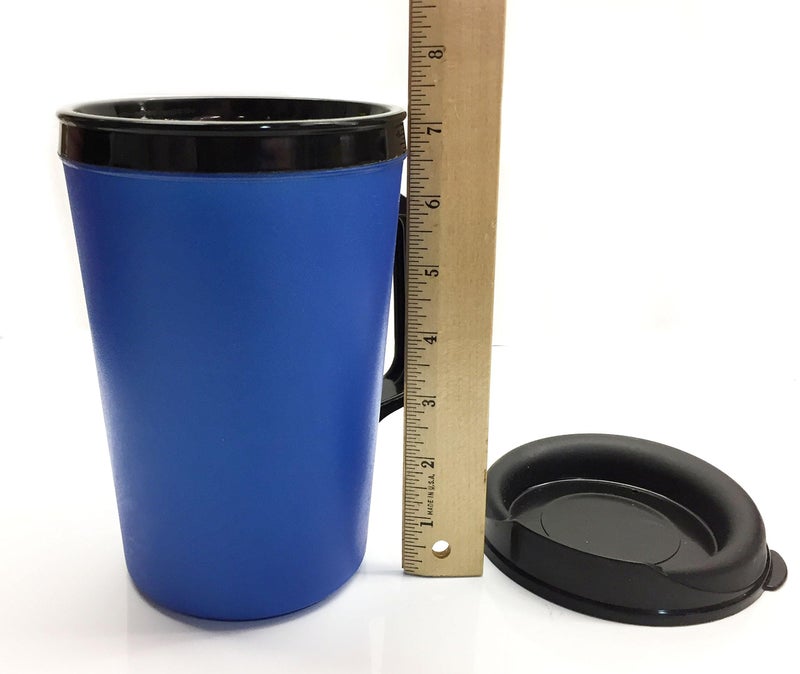 GAMA Electronics 2 ThermoServ Foam Insulated Coffee Mugs 34 oz (1) Blue & (1) Red - Image 4